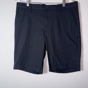 Dunning Mens Golf Performance Shorts Causal Textured Size 33 Inseam 9" Black NWT